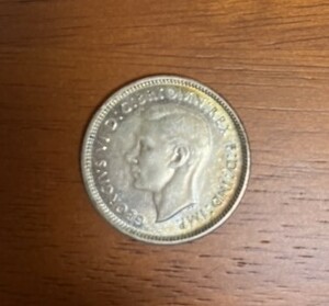 銀貨　オーストラリア　レア　1944年 1シリング