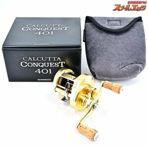 ★☆【シマノ】 18カルカッタコンクエスト 401 夢屋コルクハンドルノブ装着 SHIMANO CALCUTTA CONQUEST★☆m34963