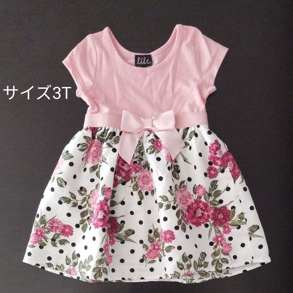 キッズ ワンピース 半袖 3T