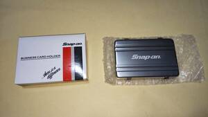 新品未使用 スナップオン Snap on アルミ 名刺入れ カードケース シルバー アタッシュケース型 カードホルダ