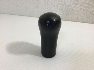 車用品　革製　シフトノブ　旧車　10mm ブラック 高約10cm カーパーツ　アクセサリー