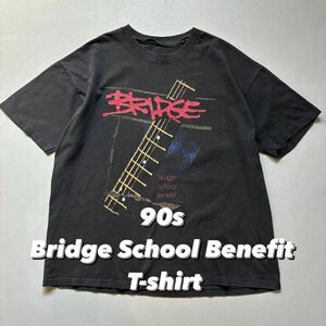 90s Bridge School Benefit T-shirt 90年代 ブリッジスクールベネフィット Tシャツ 黒ボディ