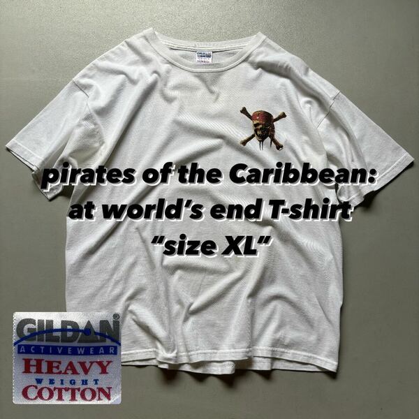 pirates of the Caribbean: at world’s end T-shirt “size XL” パイレーツオブカリビアン ワールドエンド ディズニー Tシャツ 半袖 白 