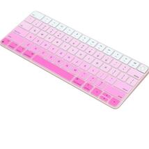 英語US iMac Magic Keyboard 用 キーボードカバー ピンク_画像5