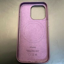 iPhoneケース iPhone15pro用ケース レザーケース Magsafe対応カバー 互換カバー スマホカバー アイホン15プロケース 互換品 紫_画像7