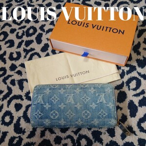  LOUIS VUITTON ルイヴィトン 長財布 モノグラム デニム ジッピーウォレット M95341 