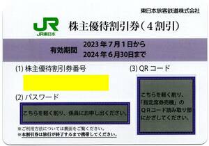 [Уведомление о коде не требуется] JR East Japan Special Special Discount Ticket (4 дисконтированная железная дорога) Предварительный билет акционера 1-9 листов 2024/6/30 (оплата до 15:00 в будние дни в день возможна)