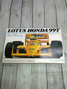 未組立 アオシマ LOTUS HONDA 99T キャメル ロータス ホンダ 1/43 プルバックゼンマイ仕様