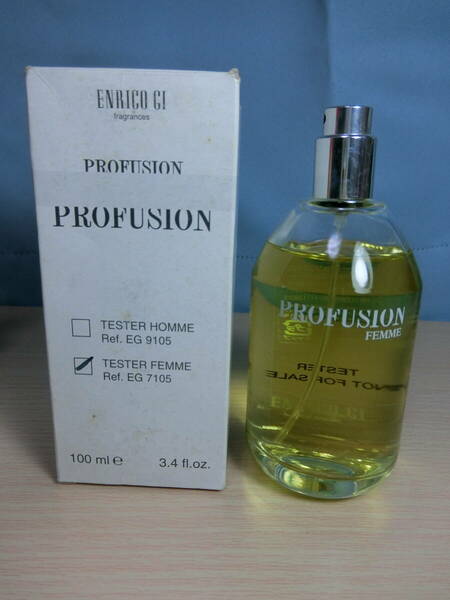 【送料無料】エンリコッジ プロフュージョン フェム オードトワレ 100ml テスター 香水 ENRICO GI PROFUSION FEMME EAU DE TOILETTE