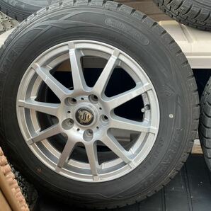 【中古】ダンロップ WINTER MAXX 195/65R1519年第4週製造 摩耗少 タイヤホイールセット ホイールオフセット6J ＋45 PCD114.3-5hの画像3