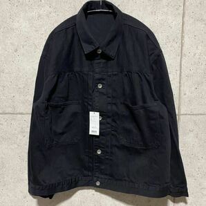 24SS ポータークラシック PORTER CLASSIC STEINBACK DENIM JACKET スタインベックデニムジャケット ブラック Lの画像1