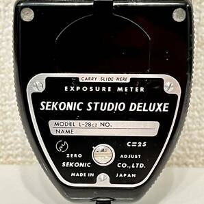 露出計 稼働品 1オーナー【セコニック・SEKONIC】①SEKONIC STUDIO DELUXE （MODEL L-28 c2 No.446948） ②SEKONIC 21（L-21） 詳細説明欄の画像5