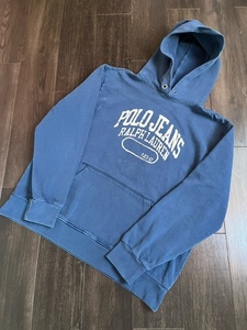 80s 90s 00s USA VINTAGE vintage ヴィンテージ ビンテージ POLO Ralph Lauren ラルフローレン パーカー ネイビー L カレッジ ボロ 