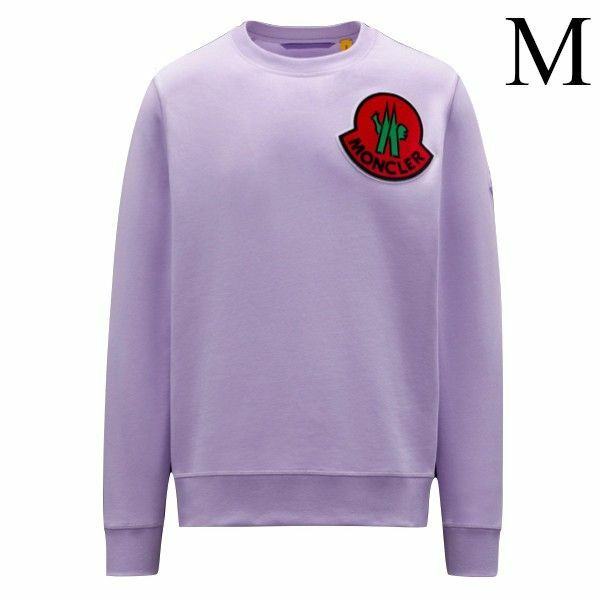 MONCLER 1952 クルーネックスウェット　M　紫　モンクレール　ジーニアス　CREWNECK WITH TAPEST