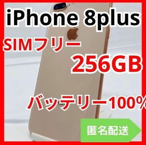 iPhone8 Plus SIMフリー　256GB 管理番号7