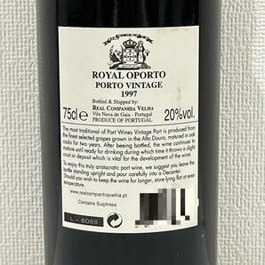 【AMT-10442】ROYAL OPORTO 1997 VINTAGE PORT 木箱入り ロイヤル オポルト ポートワイン 750ml 20% 未開栓 お酒 コレクション オールドの画像5