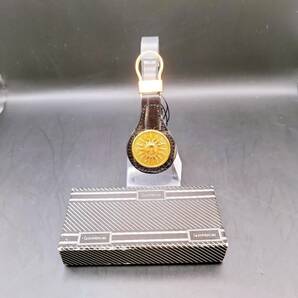 【TOA-5303】1円～ GIANNI VERSACE ジャンニ ヴェルサーチ 太陽神 レザー キーホルダー キーリング キーチャーム アクセサリー 保管品の画像2