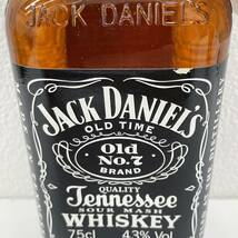 【HPF-4032】 1円～ 未開栓 JACK DANIELS OLD No7 ジャックダニエル オールド ウイスキー 750ml 43% 古酒 箱有 アルコール 保管品_画像7