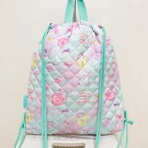  new goods regular price 1,738 jpy quilt napsak bag Kids hedgehog 