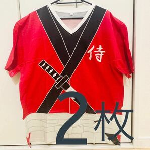 新品 SALE 2枚セット LLサイズ 定価3,960円 Tシャツ なりきり　侍