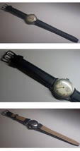 ¶ 希少！　SEIKO　EXTRA-FLAT（エクストラフラット）10石　スモセコ 70年近く前の時計　アップライド蛇Sマーク　手巻き 新品黒革ベルト_画像5