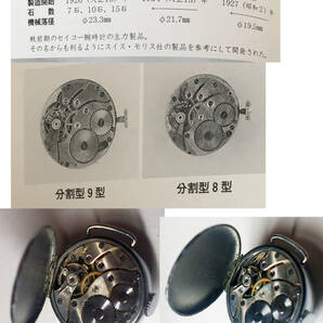 ¶希少 SEIKO（セイコー）モリス型 戦前（100年程前の時計） アンティーク 稼働品 スモールセコンド ¶の画像7