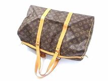 1円 ■美品■ LOUIS VUITTON ルイヴィトン M41428 モノグラム キーポル45 ボストン ハンドバッグ トラベルバッグ ブラウン系 AW5102_画像3