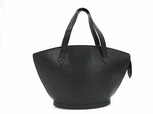 1円 ■美品■ LOUIS VUITTON ルイヴィトン M52272 エピ サンジャック ハンドバッグ トート レディース メンズ ノワール ブラック系 AW5037