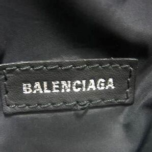 1円 ■美品■ BALENCIAGA バレンシアガ 533009 ウィール ナイロン ウエストポーチ ボディバッグ メンズ レディース ブラック系 AW5084の画像6