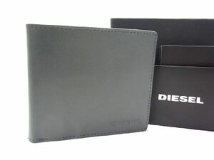 ■新品■未使用■ DIESEL ディーゼル レザー 二つ折り 財布 ウォレット グレー系 AM2569