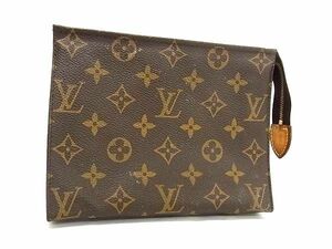 1円 LOUIS VUITTON ルイヴィトン M47544 モノグラム ポシェット トワレット19 マルチケース ポーチ 小物入れ ブラウン系 BJ1809