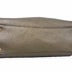 1円 ■極美品■ Salvatore Ferragamo フェラガモ EZ-21 F216 エイミー ガンチーニ レザー トートバッグ ショルダーブロンズ系 CA2996skの画像6