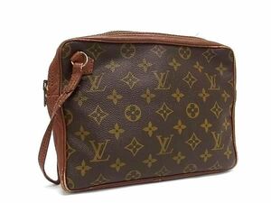 1円 LOUIS VUITTON ルイヴィトン モノグラム ポシェットスポーツ セカンドバッグ クラッチ レディース メンズ ブラウン系 BK0611