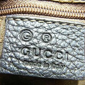 1円 ■美品■ GUCCI グッチ グッチ 253341 インターロッキングG GG柄 ナイロン×レザー トートバッグ ショルダー ブラウン系 FB0015の画像6