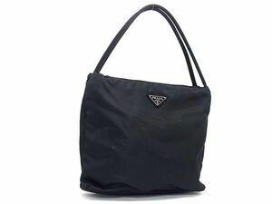 1円 PRADA プラダ テスートナイロン ショルダーバッグ トートバッグ レディース ブラック系 AZ0900