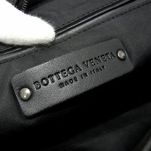 1円 ■極美品■ BOTTEGA VENETA ボッテガヴェネタ イントレチャート レザー クラッチバッグ セカンドバッグ メンズ ブラック系 AW3480の画像6