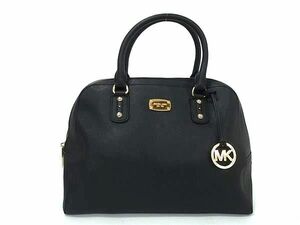 1円 ■美品■ MICHAEL KORS マイケルコース 35S7GD2S3L レザー ハンドバッグ トートバッグ レディース ブラック系 FC2425