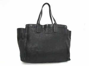 1円 Chloe クロエ アリソン レザー ハンドバッグ トートバッグ ショルダー 肩掛けかばん レディース ブラック系 FC3299