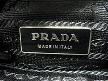 1円 ■美品■ PRADA プラダ テスートナイロン×レザー フラワーモチーフ ハンドバッグ トートバッグ レディース ブラック系 FC0264_画像6