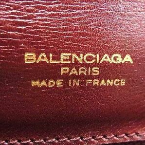 1円 ■美品■ BALENCIAGA バレンシアガ ヴィンテージ レザー ショルダーバッグ 肩掛け レディース レッド系 AV7439の画像6