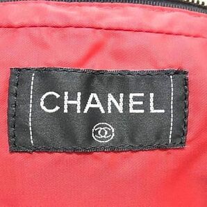 1円 CHANEL シャネル 旧トラベルライン ナイロン トートバッグ ハンドバッグ レディース ブラック系 AY1382の画像6