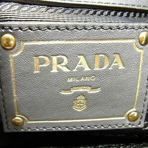 1円■美品■ PRADA プラダ レザー 2WAY トート ハンドバッグ ショルダー クロスボディ 斜め掛け かt掛け レディース グレージュ系 AS4481の画像6