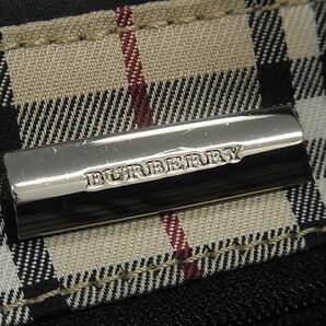 1円 ■美品■ BURBERRY バーバリー レザー 内部ノバチェック ハンドバッグ トートバッグ レディース ブラック系 CD1782の画像5