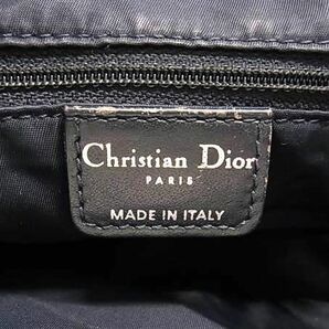 1円 ChristianDior クリスチャンディオール トロッター キャンバス クロスボディ ショルダーバッグ 斜め掛けかばん ネイビー系 BJ1441の画像6