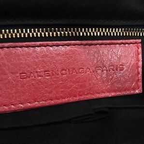 1円 ■美品■ BALENCIAGA バレンシアガ 285433 ジャイアントファースト レザー 2WAY ハンドバッグ ショルダー 肩掛け ピンク系 FC2551の画像6