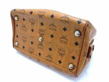 1円 ■美品■ MCM エムシーエム モノグラム ヴィセトス柄 レザー 2WAY ハンドバッグ ショルダー 斜め掛け レディース ブラウン系 FC4292_画像4