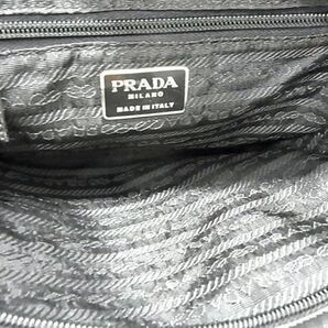 1円 PRADA プラダ ナッパレザー ハンドバッグ トートバッグ ミニバッグ レディース ブラック系 AX5520の画像5