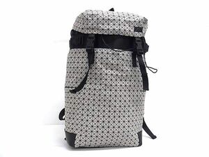 ■美品■ BAO BAO ISSEY MIYAKE バオバオイッセイミヤケ ハイカー PVC リュックサック バックパック デイパック ライトグレー系 AW3534