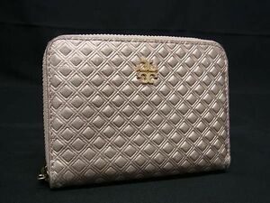 1円 TORY BURCH トリーバーチ レザー キーリング付き ラウンドファスナー コインケース コインパース 小銭入れ レディース ピンク系 AX6085