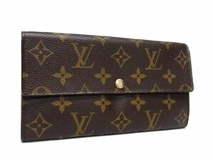 1円 LOUIS VUITTON ルイヴィトン M61734 モノグラム ポルトフォイユ サラ 二つ折り 長財布 ウォレット 札入れ 小銭入れ ブラウン系 FC4545